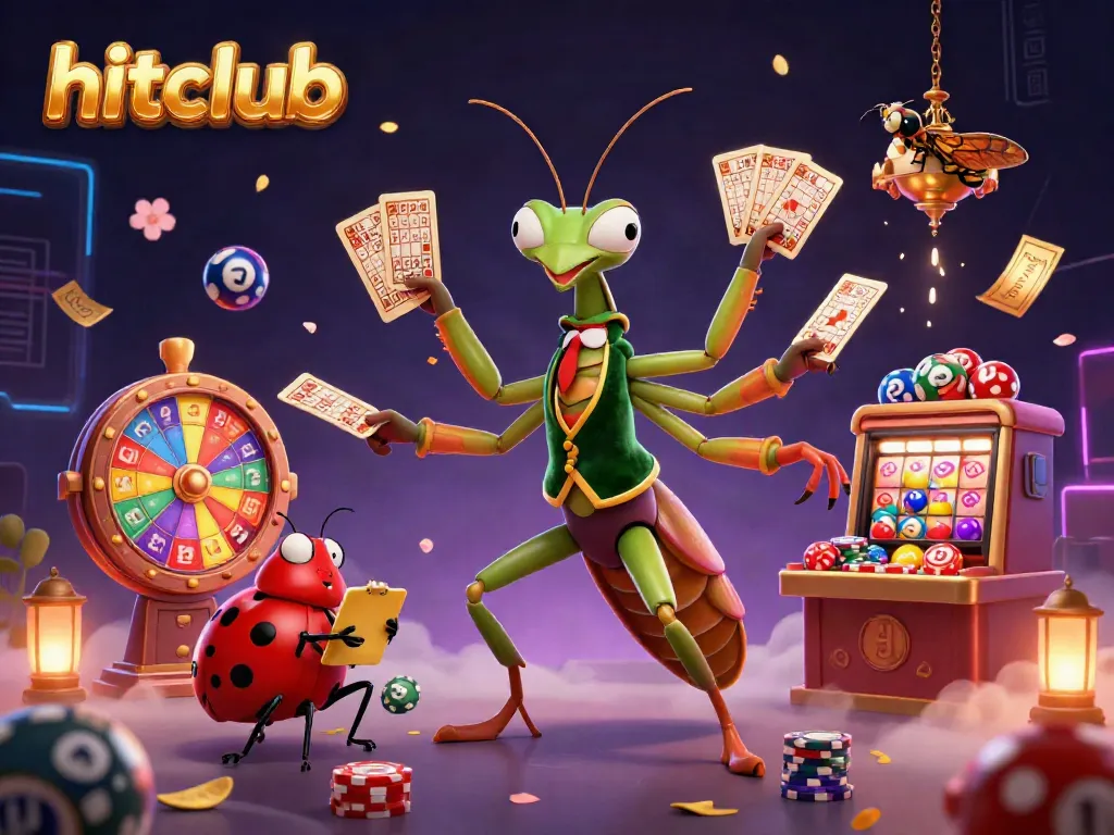 Experience exciting gameplay at hitclub with vibrant characters, dynamic lottery elements, and casino thrills.