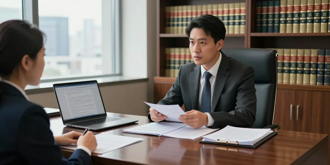 Engaging legal consultation with a lawyer at a modern law office