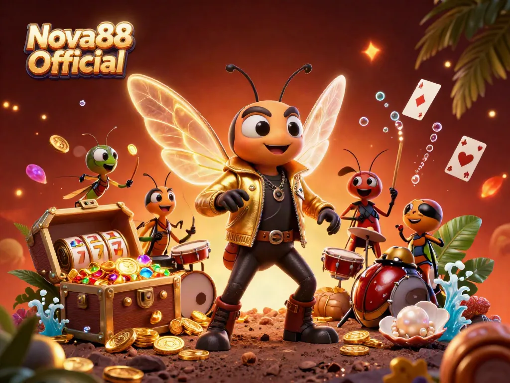 Win big with Nova88 Official in this vibrant casino scene filled with excitement and energy.